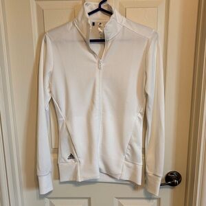 Women’s Adidas White Zip-Up Jacket